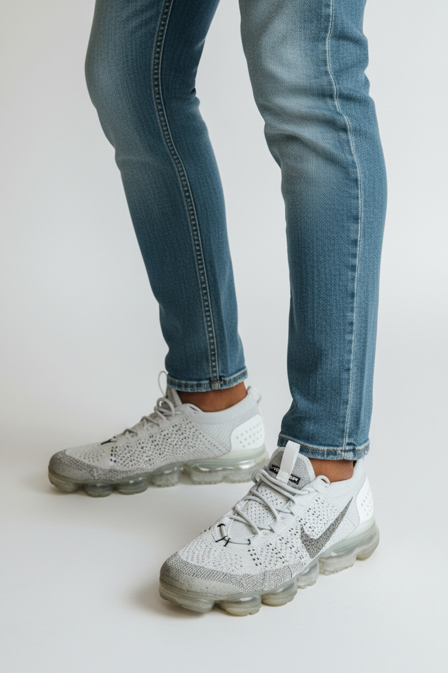 Nike Air VaporMax 2023 Flyknit Size 11 Pure Platinum Anthracite